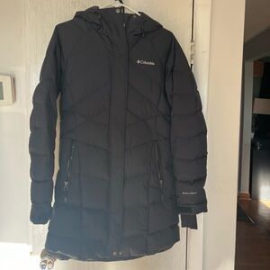 Columbia Black Hooded Puffer Coat